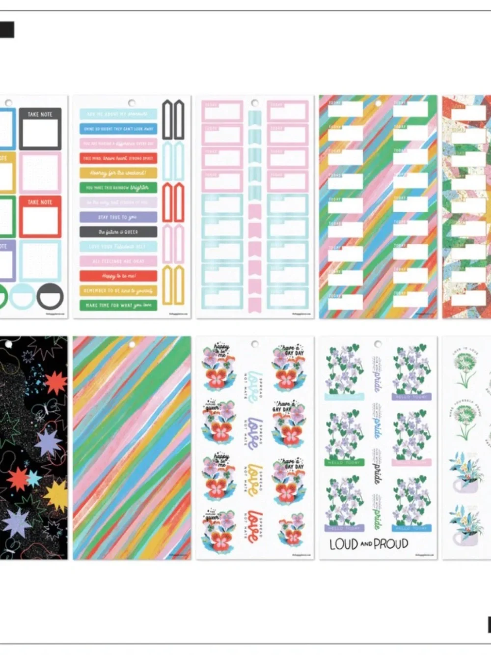 The Happy Planner Bug Robbins x Happy Planner Blooming With Pride